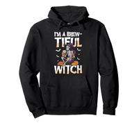 Im A Brewtiful Witch Squelette de café d'halloween Sweat à Capuche