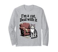 I'm A Cat Deal With It Canapé pour chat Manche Longue