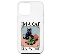 I'm A Cat Deal With It Plante pour chat Plantes chatons amoureux des chats Coque pour iPhone 12 Pro Max