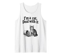 I'm A Cat Deal With It Plante pour chat Plantes chatons amoureux des chats Débardeur