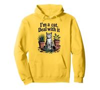 I'm A Cat Deal With It Plante pour chat Plantes chatons amoureux des chats Sweat à Capuche