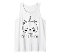 I'm a Cat-Icorn Adorable Chat Licorne Kawaii Débardeur