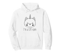 I'm a Cat-Icorn Adorable Chat Licorne Kawaii Sweat à Capuche