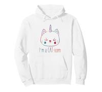 I'm a Cat-Icorn Adorable Chat Licorne Kawaii Sweat à Capuche
