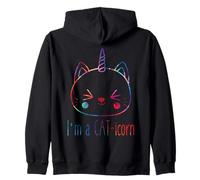 I'm a Cat-Icorn Adorable Chat Licorne Kawaii Sweat à Capuche