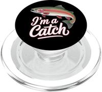 I'm A Catch Rainbow Trout Fisher Fisher Funny Fishing PopSockets PopGrip pour MagSafe