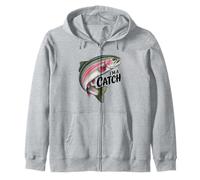 I'm A Catch Rainbow Trout Fisher Fisher Funny Fishing Sweat à Capuche