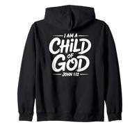 I'm a Child of God John 1:12 Chrétien Bible Verse Jésus Sweat à Capuche
