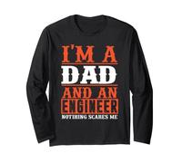I'm A Dad and an Engineer Funny Engineering Job Titiles Manche Longue