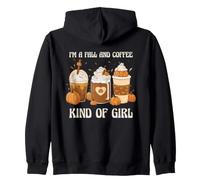 I'm a Fall and Coffee Kind of Girl Autumn & Coffee Lover Sweat à Capuche
