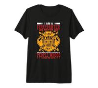 I'm A Firefighter We Never Die Proud Firefighters T-Shirt Haut de Gamme