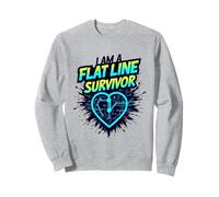 I'm A Flatline Survivor Near Death Suit Un Arrêt Cardiaque Sweatshirt