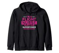 I'm A Flight Nurse What's Your Superpower Nursing Nurses Sweat à Capuche