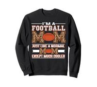I'm A Football Mom Funny Cool Mom Leopard Print Mothers Day Sweatshirt
