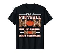I'm A Football Mom Funny Cool Mom Leopard Print Mothers Day T-Shirt