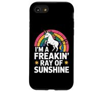Im A Freakin Ray Of Sunshine Awesome Unicorn Tees and More Coque pour iPhone SE (2020) / 7 / 8