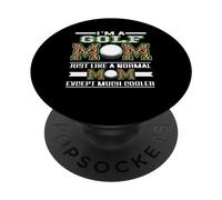 I'm A Golf Mom Funny Cool Mom Leopard for Mothers Day PopSockets PopGrip Adhésif