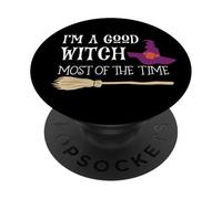 I'm A Good Witch Most of The Time, Sorcières d'halloween Amusantes PopSockets PopGrip Adhésif