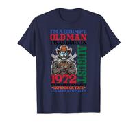 I'm A Grumpy Old Man I Was Born in August 1972 54 Years Old Man T-Shirt