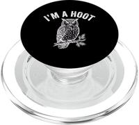 I'm A Hoot Funny Owl Mouse Jeu de Mots PopSockets PopGrip pour MagSafe