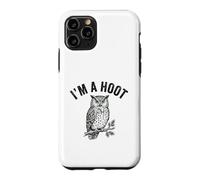 I'm a Hoot Funny Owl with Mouse Huoting Bird Pun Coque pour iPhone 11 Pro