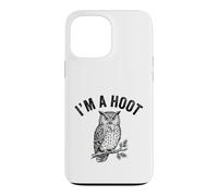 I'm a Hoot Funny Owl with Mouse Huoting Bird Pun Coque pour iPhone 13 Pro Max