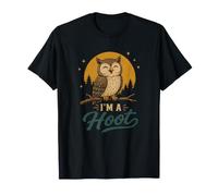 I'm A Hoot Owl Lover Night Bird Design Minimaliste T-Shirt