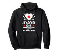 I'm a Japanese Girl Japanese Face Japan Flag Sweat à Capuche