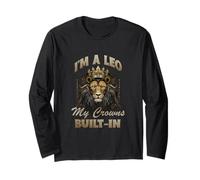 I'm A Leo My Crowns Built-in Manche Longue