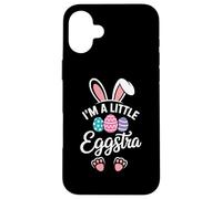 I'm A Little Eggstra Funny Easter Bunny Kids Toddler Coque pour iPhone 16 Plus