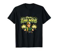 Im a Live Wire Électricien Humour Cartoon Sparks T-Shirt
