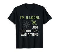 I'm a Lost Before GPS Carte numérique néon T-Shirt