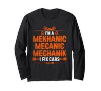 I'm a Mekhanic Mecanic Mechanik I Fix Cars - Funny Mechanic Manche Longue