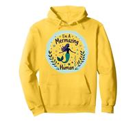 Im A Mermazing Human - Sirène fantaisiste Sweat à Capuche, Unisexe pour Adultes, Citron, M