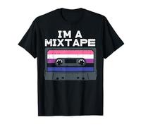 I'm A Mixtape Cassette LGBTQ Genderfluid Flag Non-Binary T-Shirt