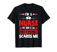 I'm A Nurse Nothing Scare Me Funny Hallowen Costume T-Shirt