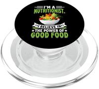 I'm A Nutritionist I Believe in The Power of Good Food PopSockets PopGrip pour MagSafe