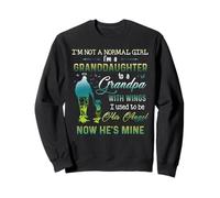 I'm a petidaughter to a Grandpa with Wings Sweatshirt