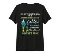 I'm a petidaughter to a Grandpa with Wings T-Shirt Haut de Gamme