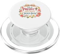 I'm A Project That Keeps Jesus Busy Humour chrétien drôle PopSockets PopGrip pour MagSafe