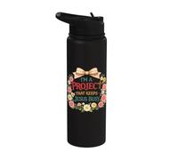 I'm A Project That Keeps Jesus Busy Humour chrétien drôle Stainless Steel Insulated Water Bottle