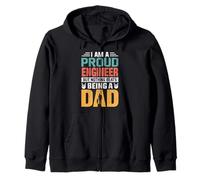 I'm A Proud Engineer Being A Dad Funny Fathers Sweat à Capuche