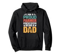 I'm A Proud Farmer Being A Dad Funny Fathers Sweat à Capuche