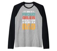I'm A Proud Oiler Being A Dad Funny Fathers Manche Raglan