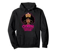 I'm a Queen I compétiete with no One Black Melanin Queen Sista Sweat à Capuche