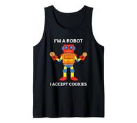 I'm a Robot I Accept Cookies Funny Robot Débardeur
