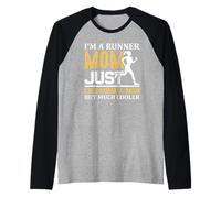 I'm A Runner Mom Just Like Normal Mom But Much Cooler Runner Manche Raglan