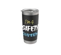 I'm a Safety Champion - Slogan de sécurité Gobelet isotherme en acier inoxydable double paroi