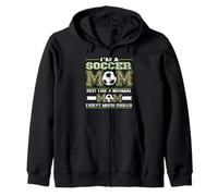 I'm A Soccer Mom Funny Cool Mom Leopard for Mothers Day Sweat à Capuche
