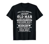 I'm A Spoiled Grumpy Old Man - Awesome Wife Born In December T-Shirt